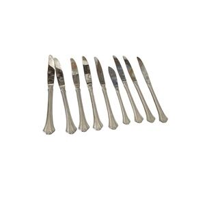 Set Of‎ 9 Stainless Steel Reed & Barton Butter Knife Mixed Set